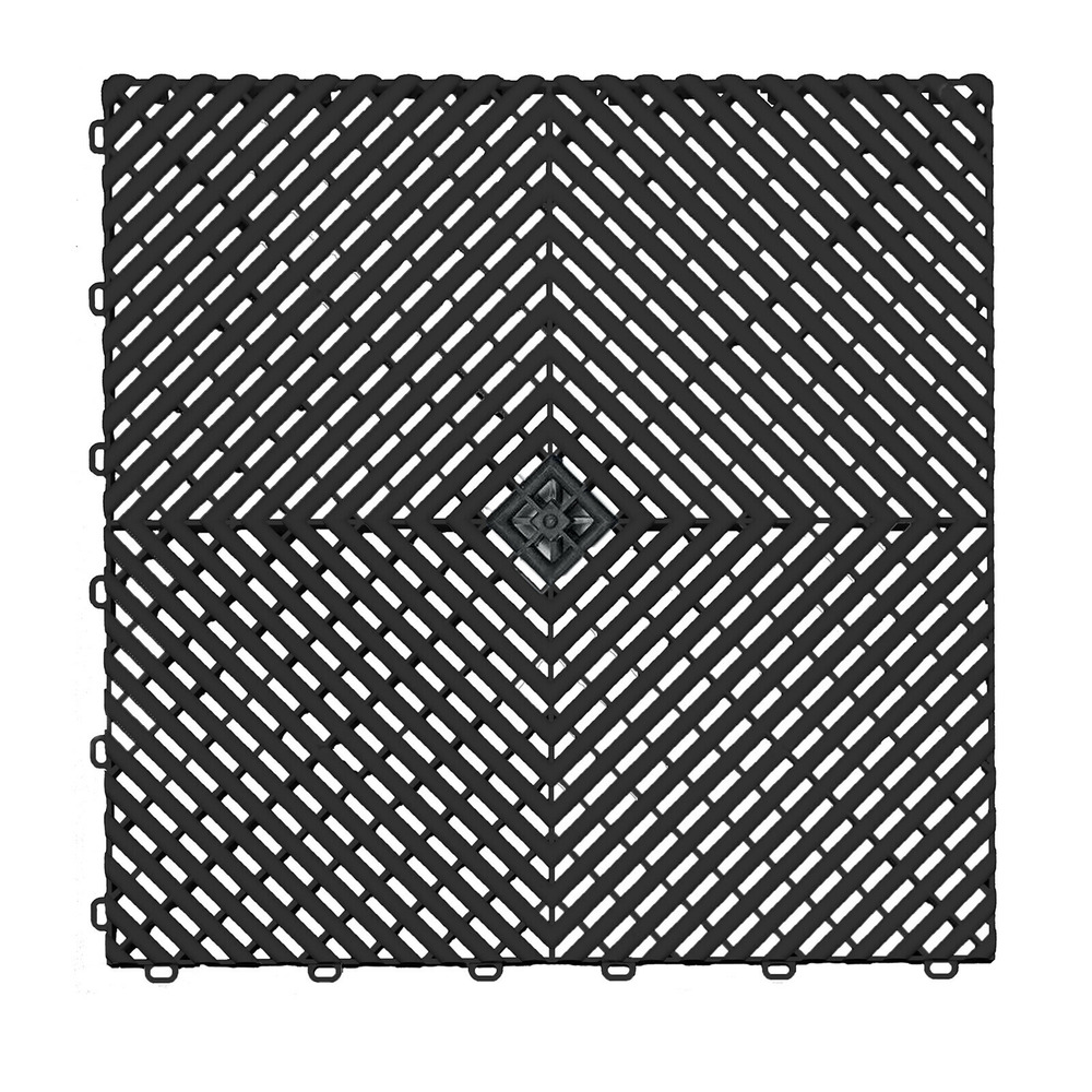 Lot de 1 m² - mosaik aero dalles clipsables ajourées - noir