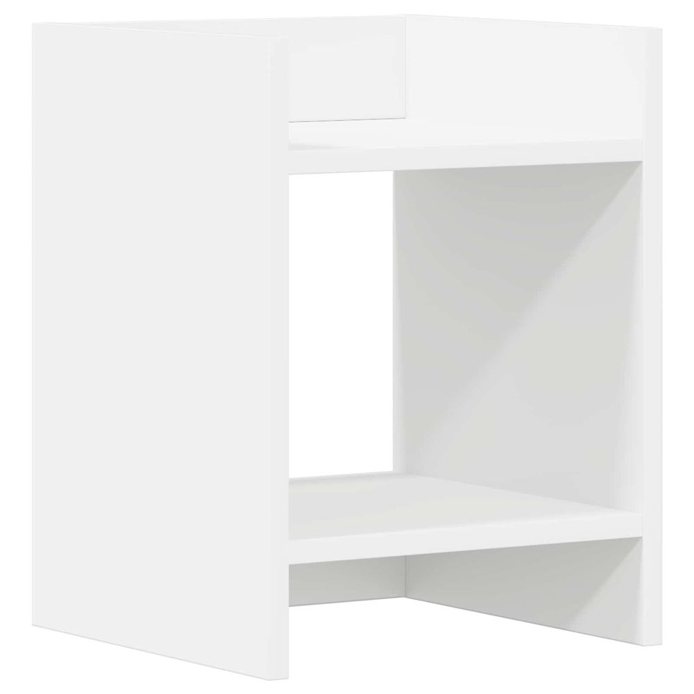 Support de plante blanc 30 x 30 x 40 cm bois d'ingénierie