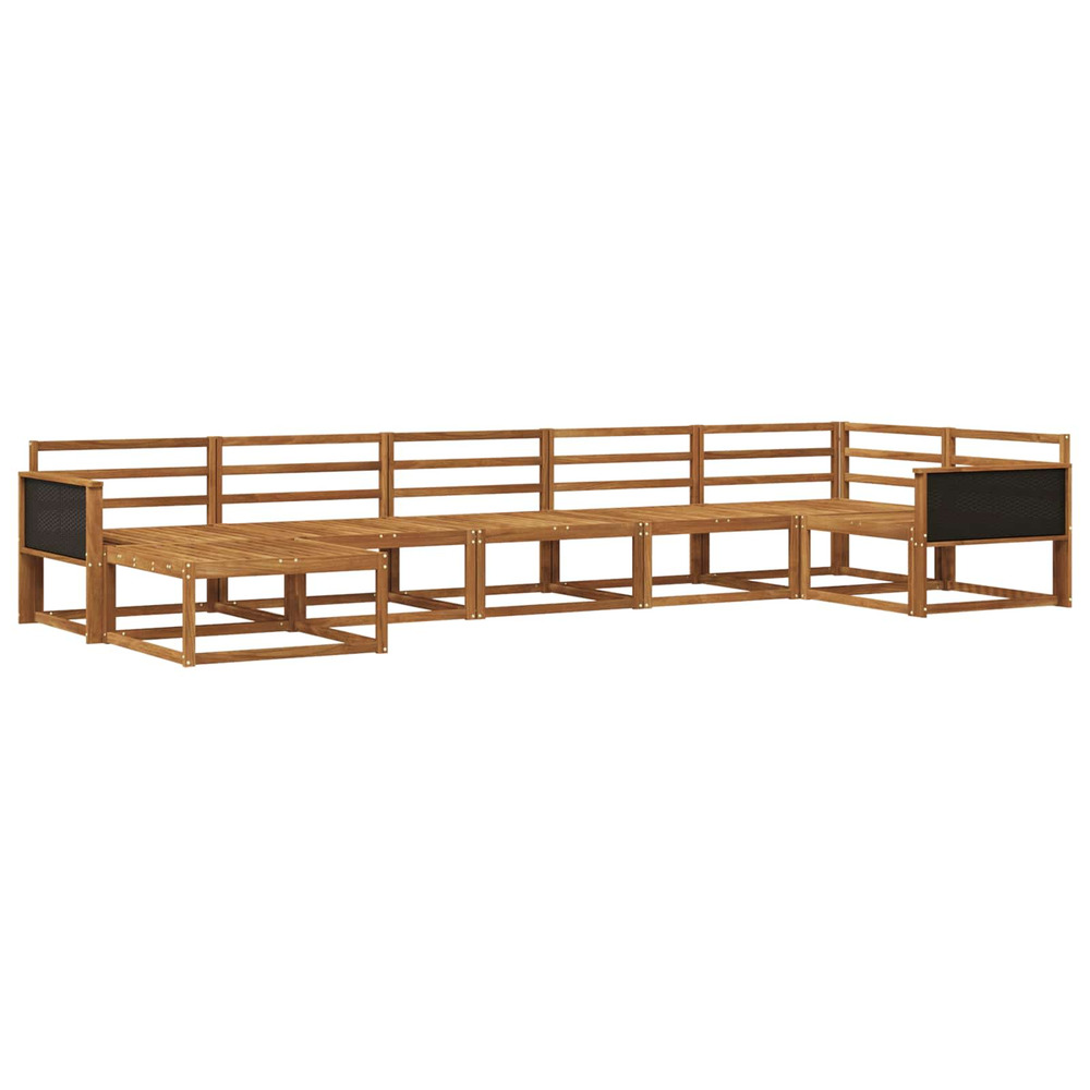 Ensemble de canapés d'extérieur 7 pcs naturel