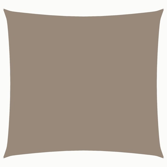 Voile de parasol tissu oxford carré 3,6x3,6 m taupe