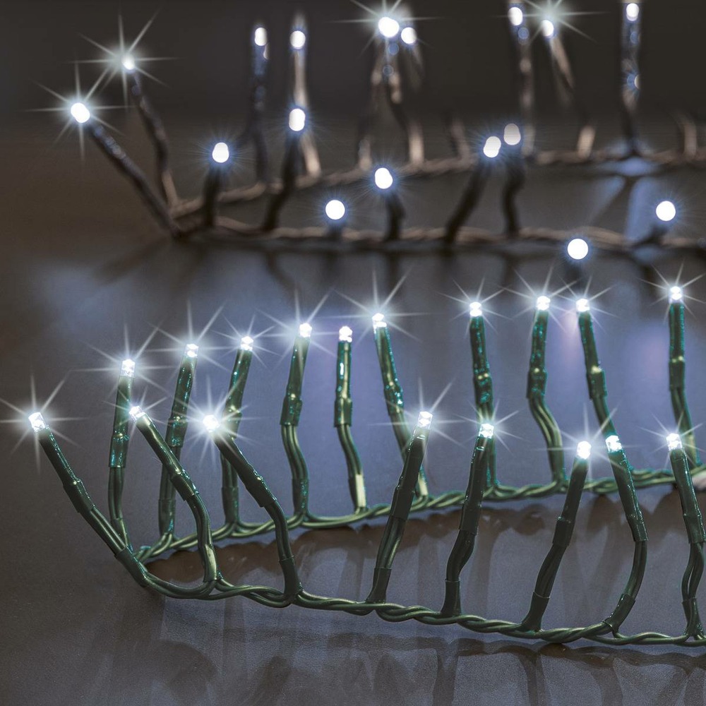 Boa lumineux extérieur 10m 500 led blanc froid + transfo