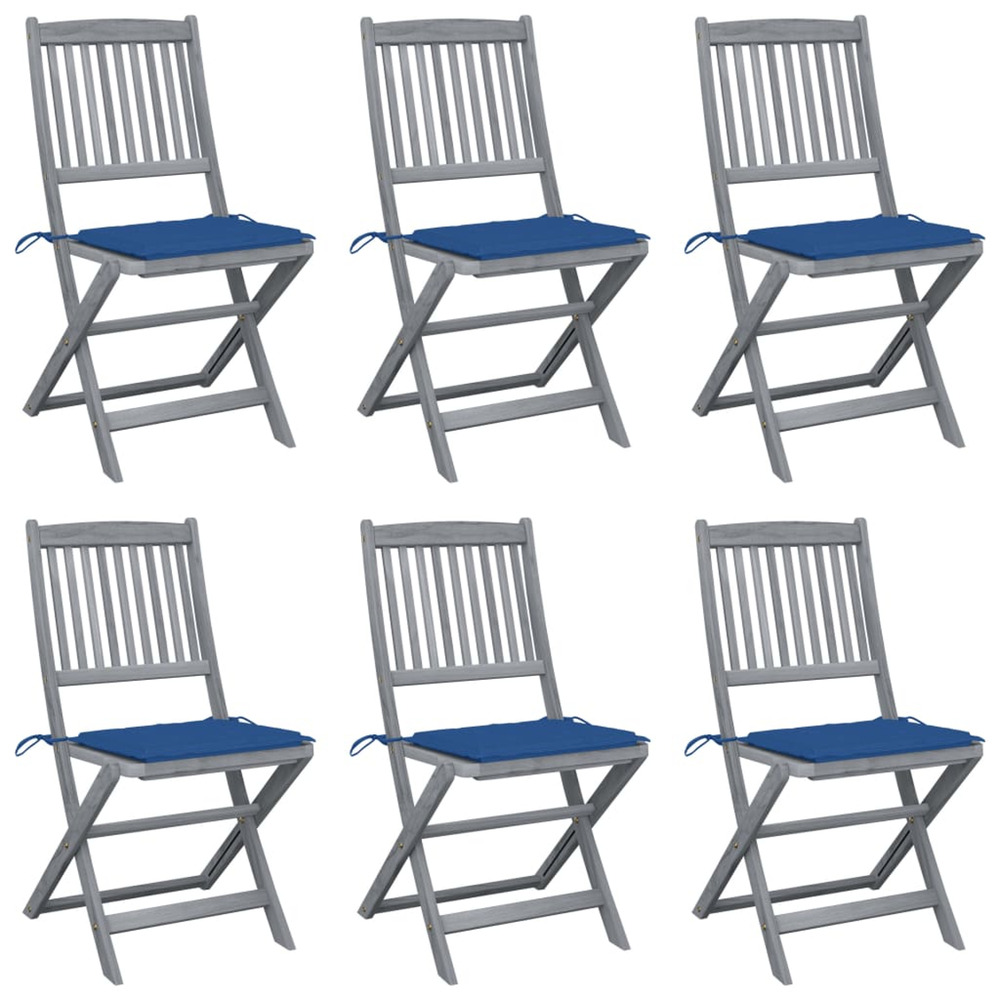 Chaises pliables d'extÃ©rieur 6 pcs