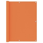 Écran de balcon orange 120x400 cm tissu oxford