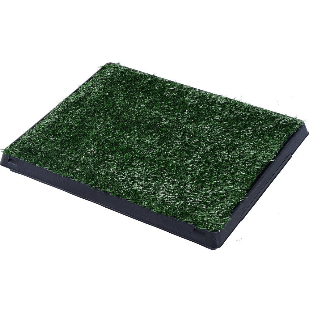 Toilette pour chien gazon synthétique 51x63x6 cm verte intérieur extérieur - comfortxl outdoor living