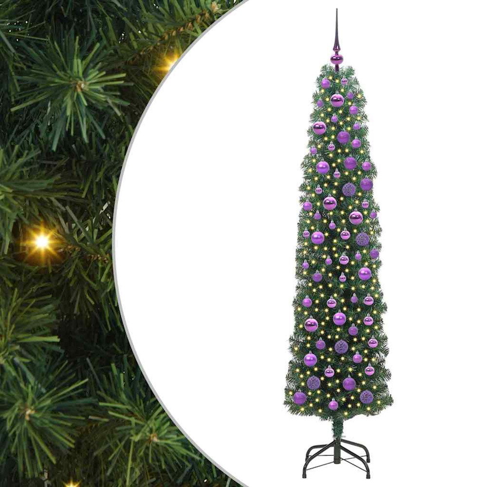 Sapin de noël artificiel vert 180 cm pvc et acier et plastique