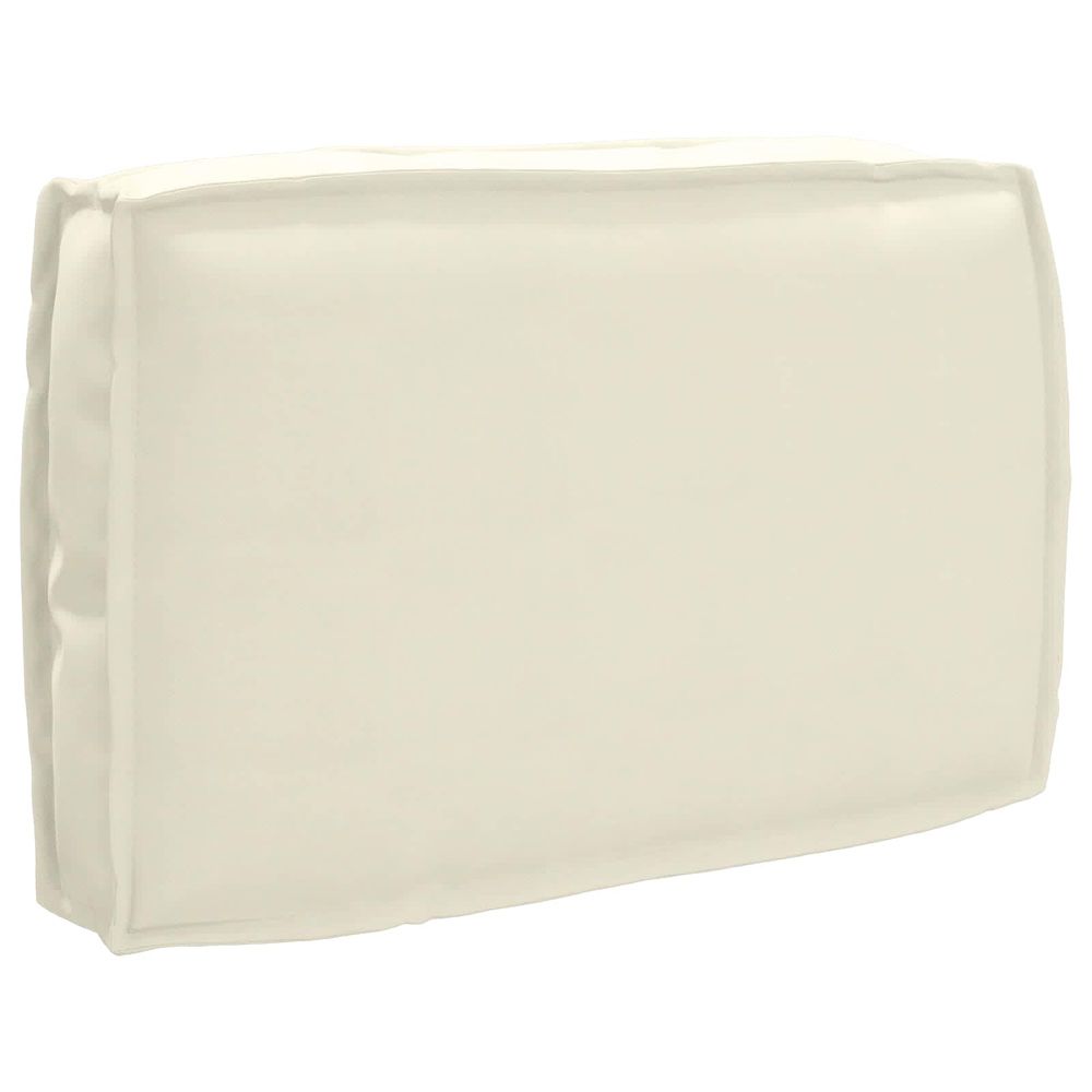 Coussin crème 60 x 40 x 12 cm tissu oxford