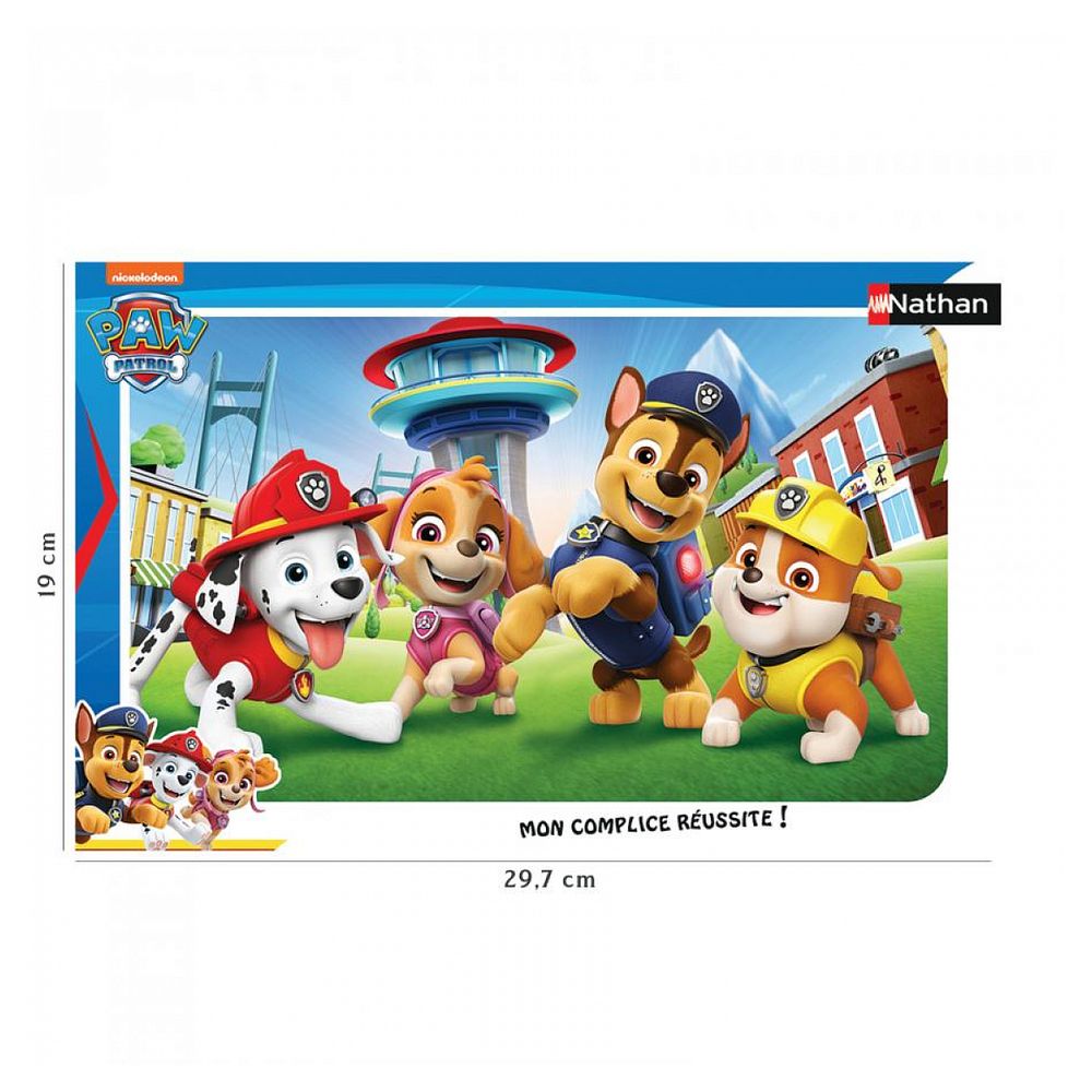 Puzzle cadre 15 p - les chiots de la pat’patrouille