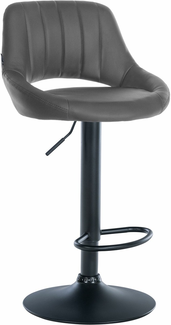 Tabouret de bar milet simili cuir noir