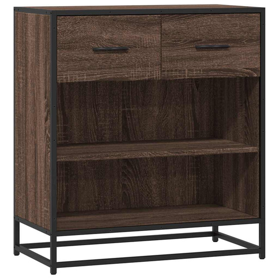 Buffet chêne marron 68x35x76 cm bois d'ingénierie