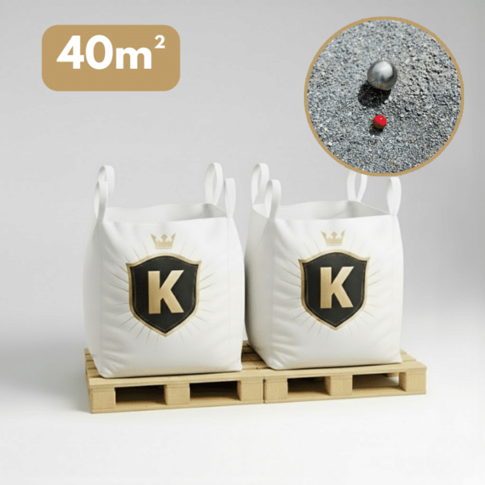 Sable des champions gris 0/8 mm – pack 2 big bag +/- 1,5t – pétanque