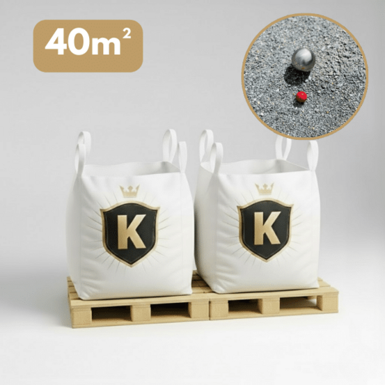 Sable des champions gris 0/8 mm – pack 2 big bag +/- 1,5t – pétanque