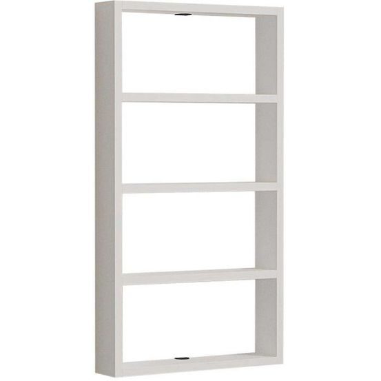 Etagère murale en aggloméré quatro blanc