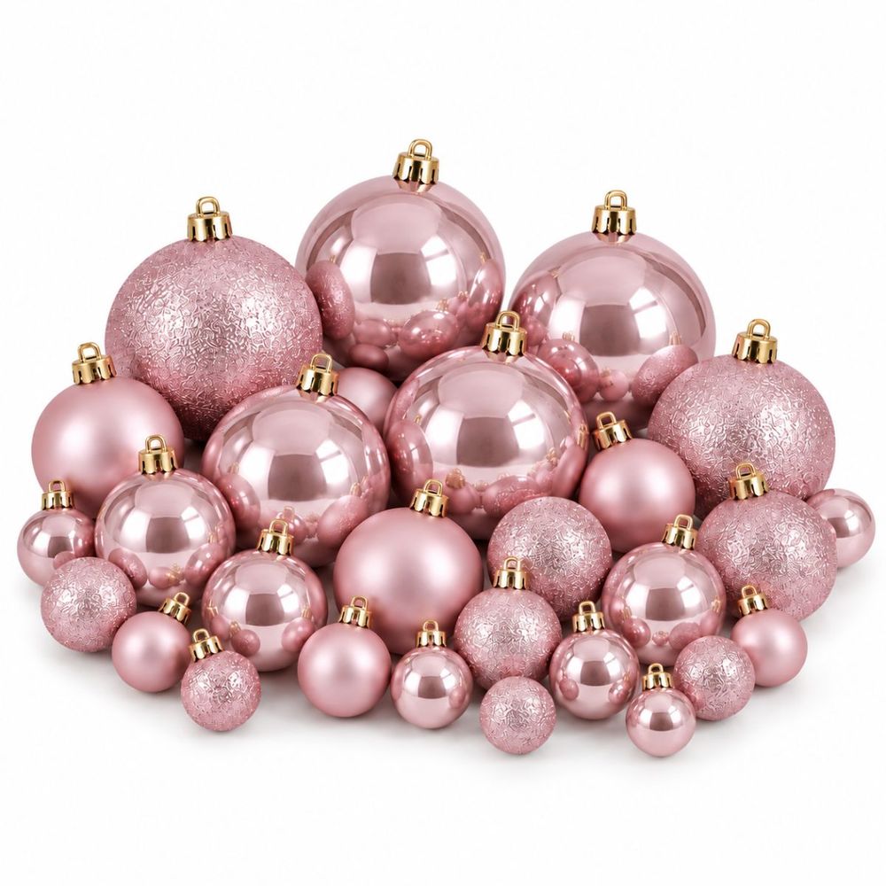 Babe de noël memike249/00215 set de 46 h8x8cm - rose