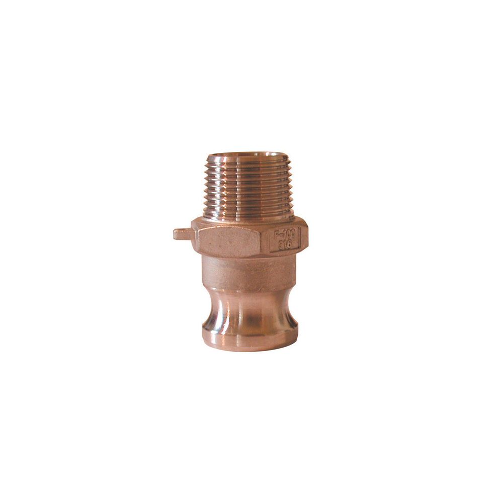 Raccord camlock male - embout fileté male en laiton - type f - ø a: 3''____ø b: