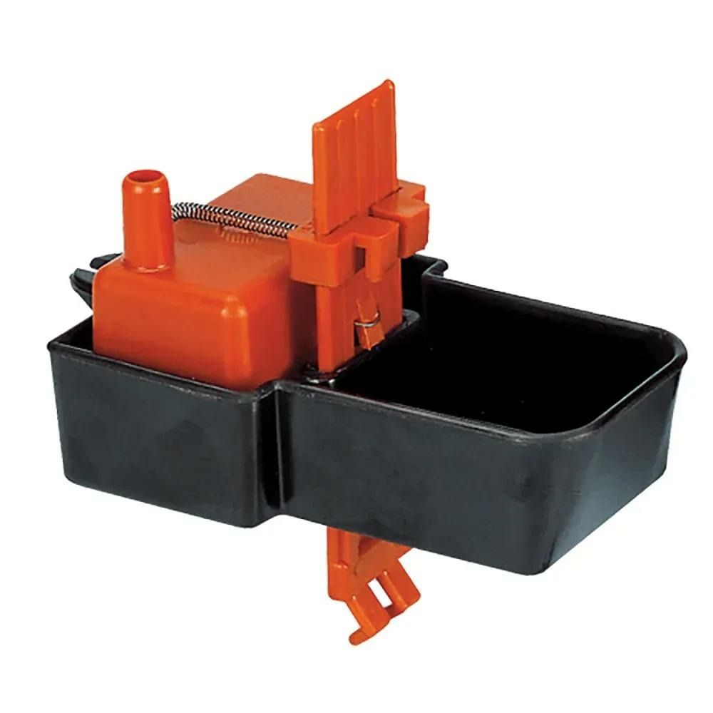 Abreuvoir automatique pour cage avec plateau fixe - rouge et noir - novital