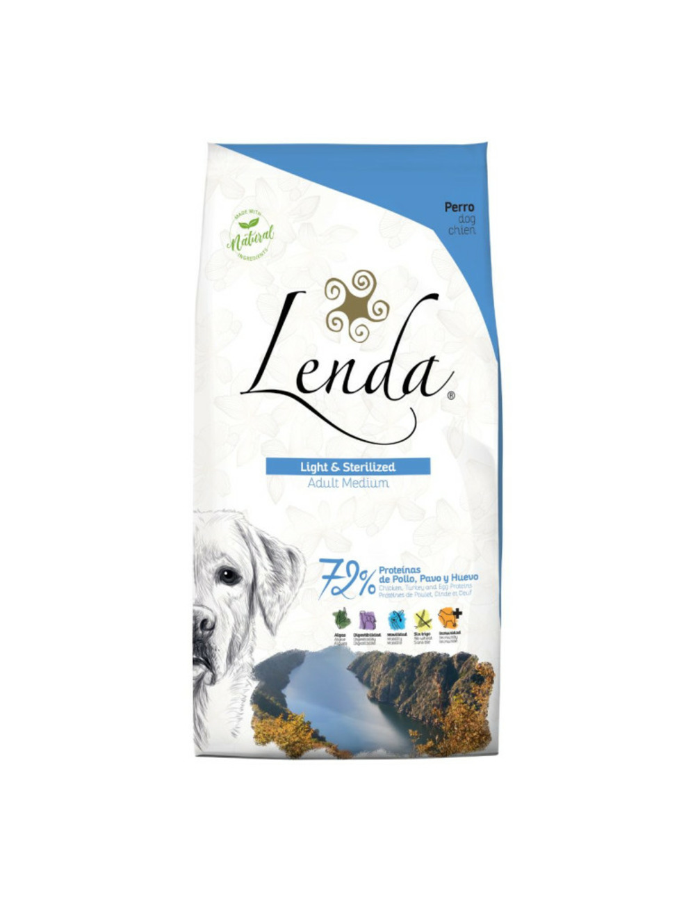 Light & sterilized - croquettes chien adulte stérilisé et allégé - 12kg