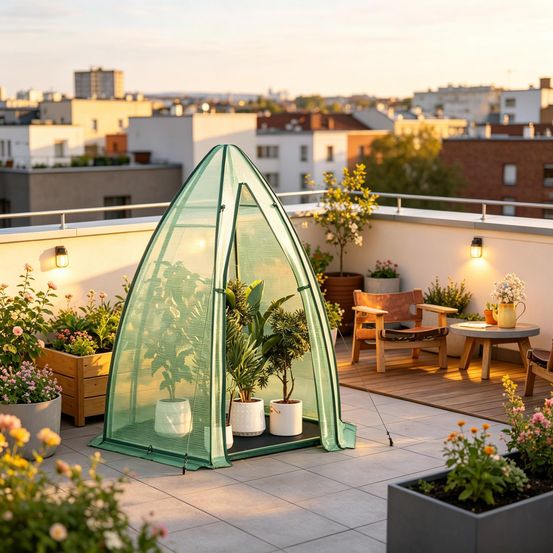 Serre à tomates en pe et acier pour jardin avec porte zippée 160x160x180cm vert - comfortxl outdoor living