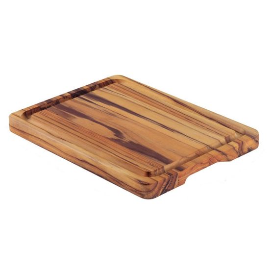 Billot provence avec rigole 40x30x3cm. Bois de teck