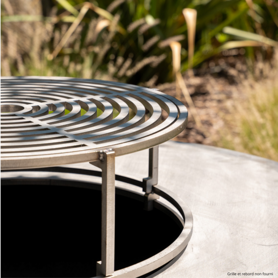 Firten rebord inox pour brasero 100 cm