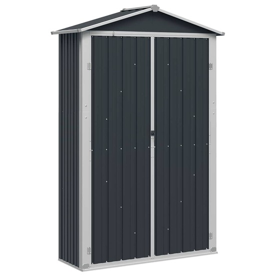 Abri de jardin anthracite 116x45x175 cm acier galvanisé