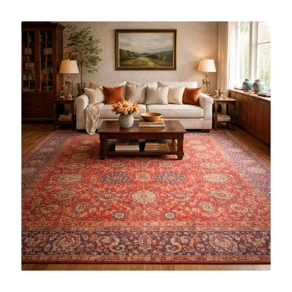 Tapis orient 160x230 nomedi rouge , tapis en coton