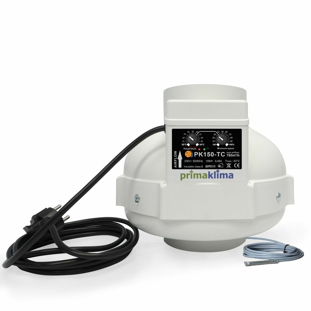 Extracteur thermo-contrôlé 760m3/h - ø 150mm