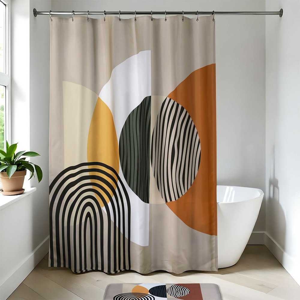 Rideau de douche polyester 180x200 cm - trendy