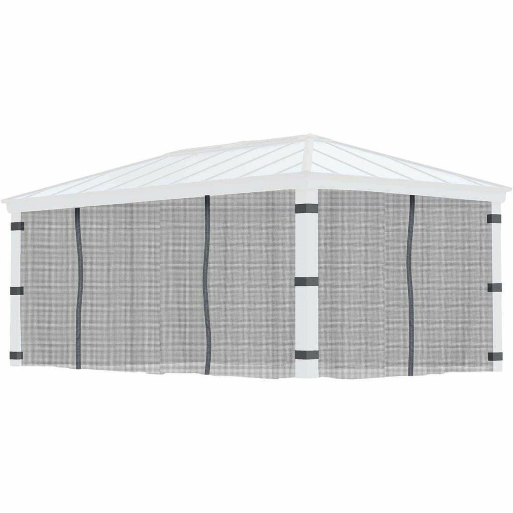 Moustiquaires pour tonnelle de jardin dallas pour tonnelle 5 x 2 m