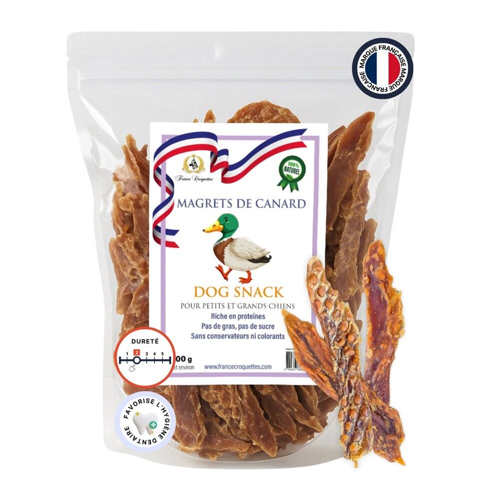 France croquettes friandise pour chien tranches de magret de canard - 1 kg