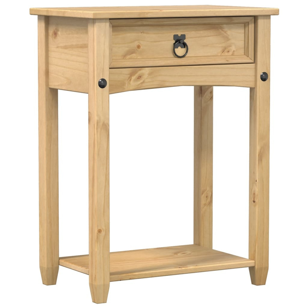 Table console corona 55x35x73 cm bois de pin massif