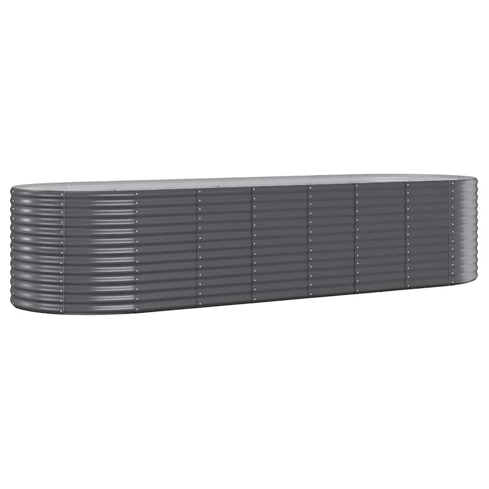 Lit surélevé de jardin acier galvanisé anthracite