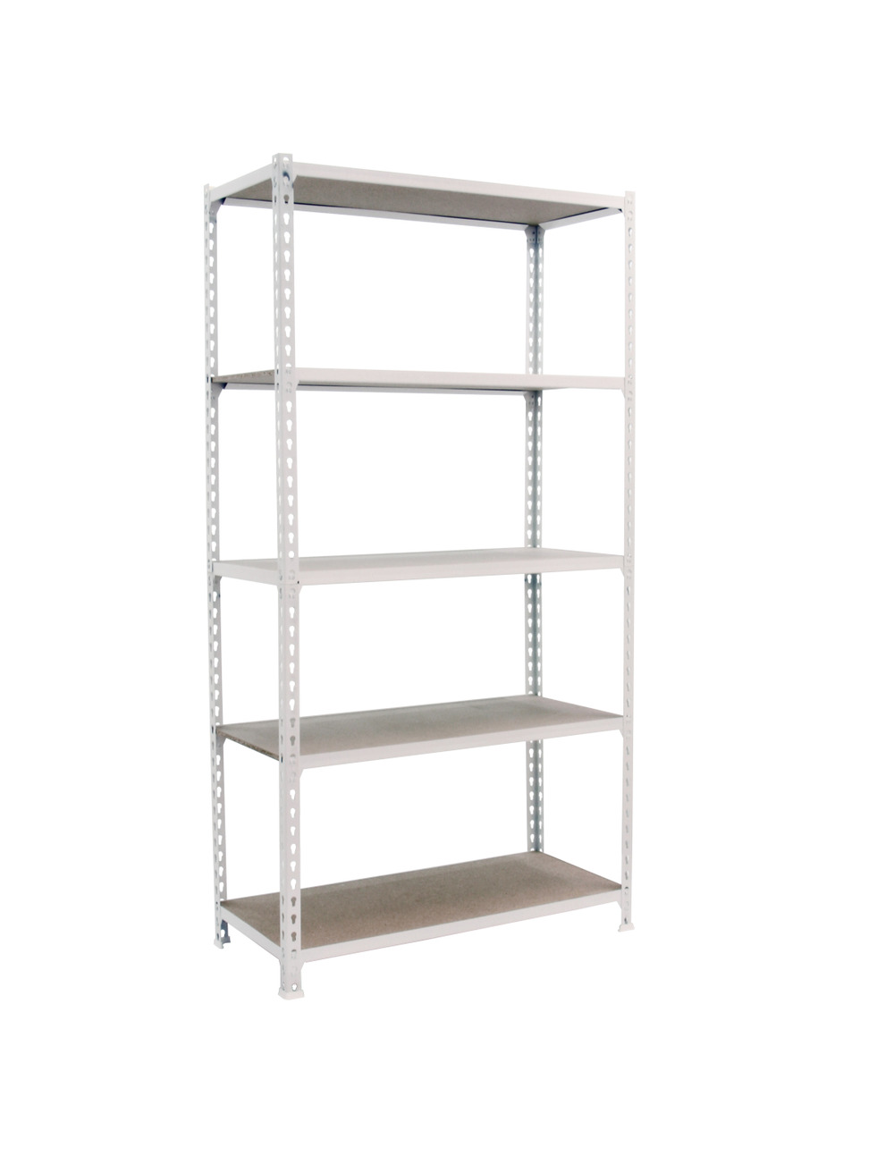 Etagère légère sans vis maderclick plus 5/500 blanc/bois blanc/bois 2000x1000x500 - simonrack