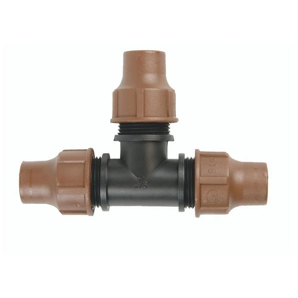Raccord en t 16mm pour arrosage goutte à goutte et tuyau pe