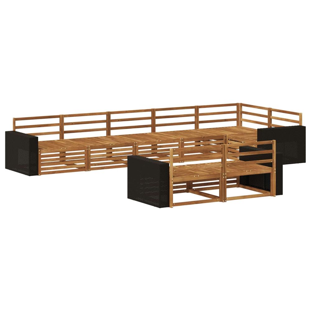 Ensemble de canapés d'extérieur 8 pc naturel