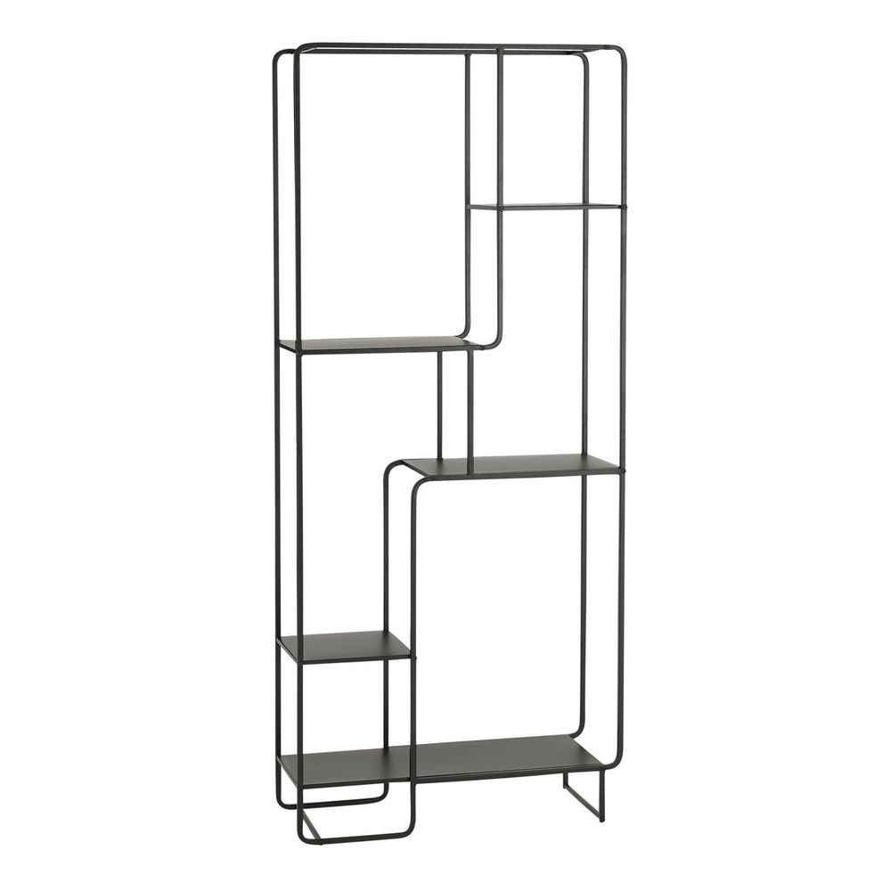 Mica decorations jules armoire - l76 x l30 x h178 cm - métal - noir