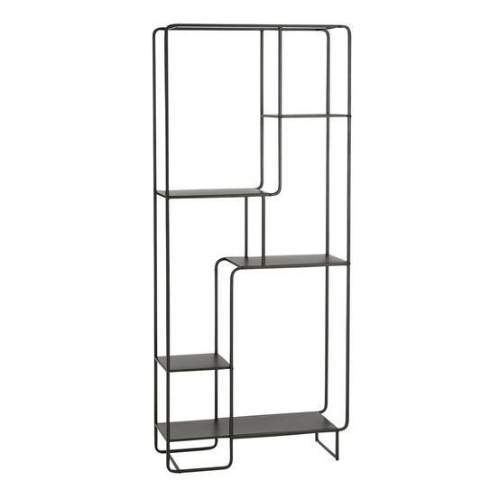 Mica decorations jules armoire - l76 x l30 x h178 cm - métal - noir