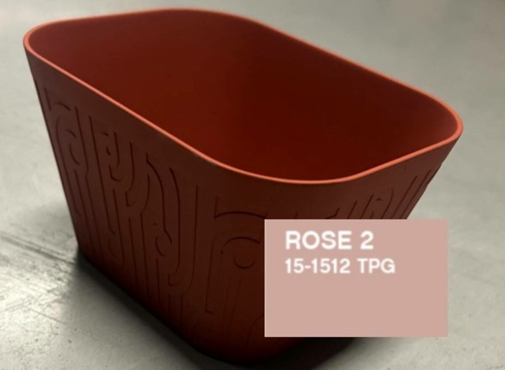 5five - panier rangement arche 1,8l rose clair