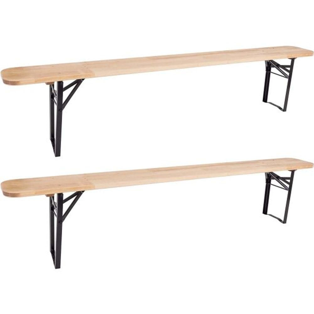 Banc de jardin pliable brasserie lot de 2