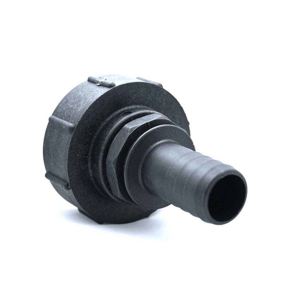 Raccord s100x8 femelle - male cannelé droit 38mm