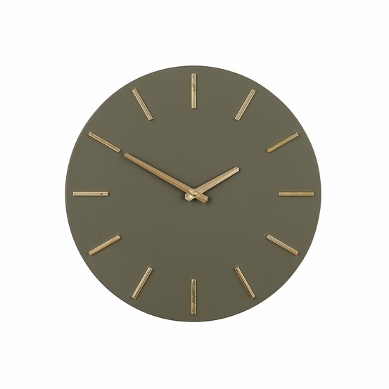 Mica decorations brixen horloge murale - ø36 cm - vert foncé