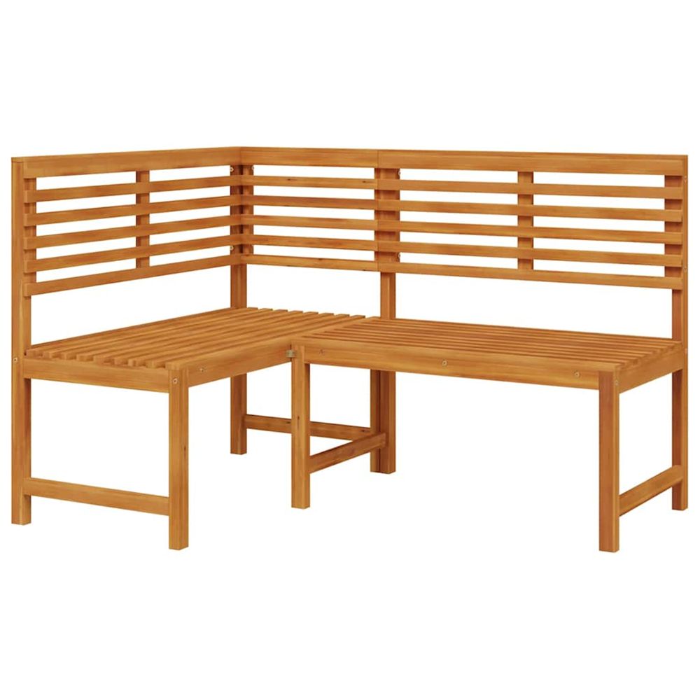 Banc d'angle de jardin 140 cm Bois