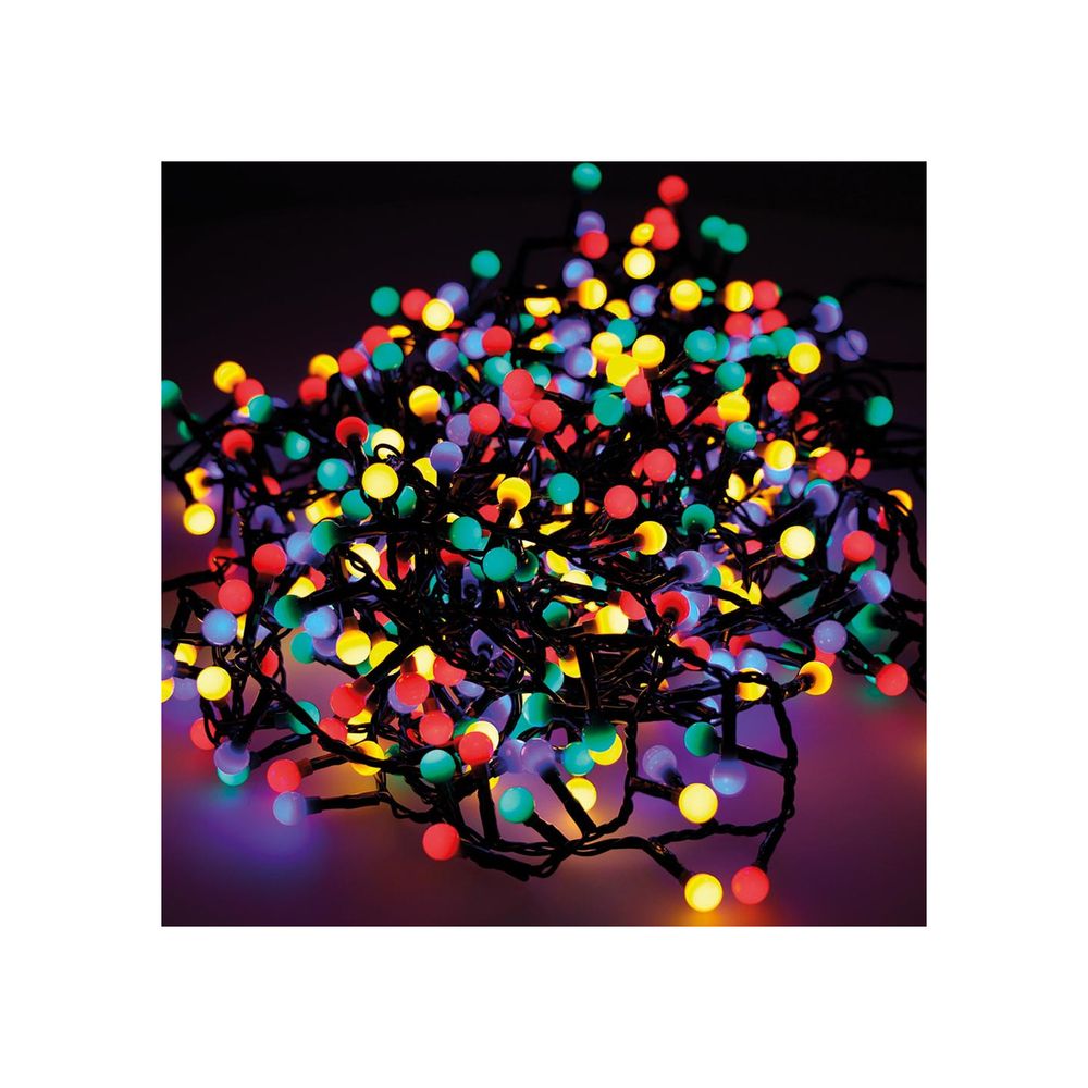 Guirlande lumineuse extérieur led scintillante ''cherry compact'' 16m 500 led multi-couleur.