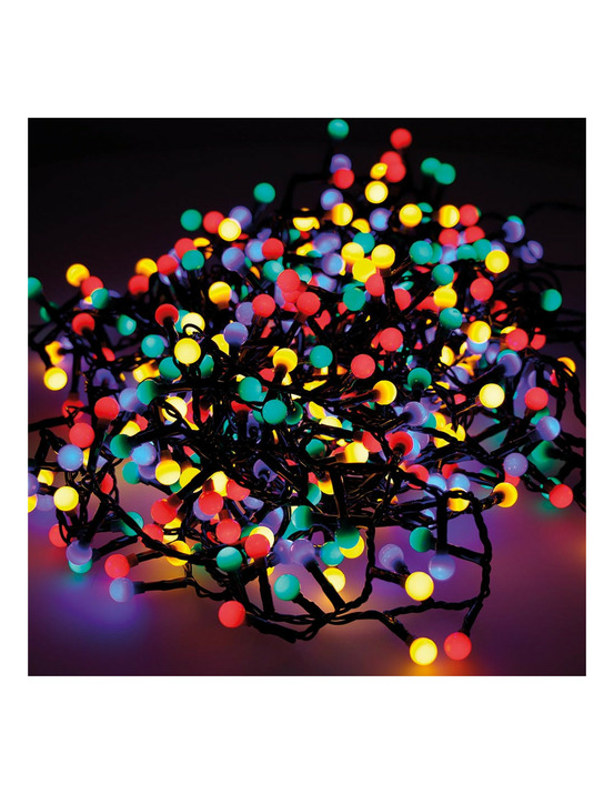 Guirlande lumineuse extérieur led scintillante ''cherry compact'' 16m 500 led multi-couleur.