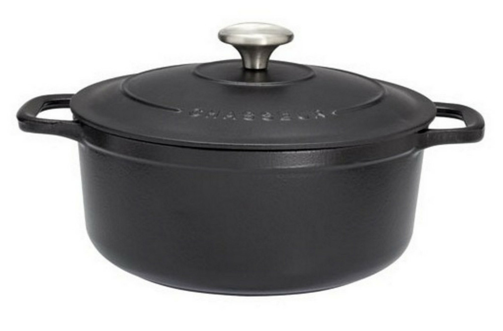 Cocotte ronde en fonte émaillée 26cm noir - puc472601