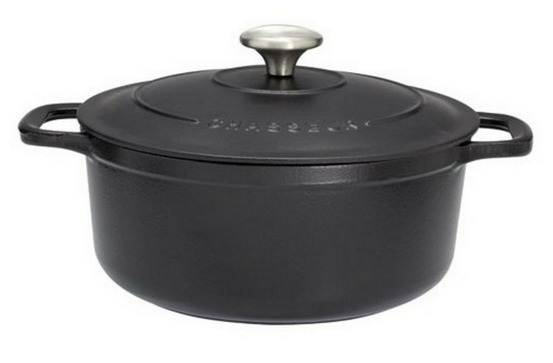 Cocotte ronde en fonte émaillée 26cm noir - puc472601