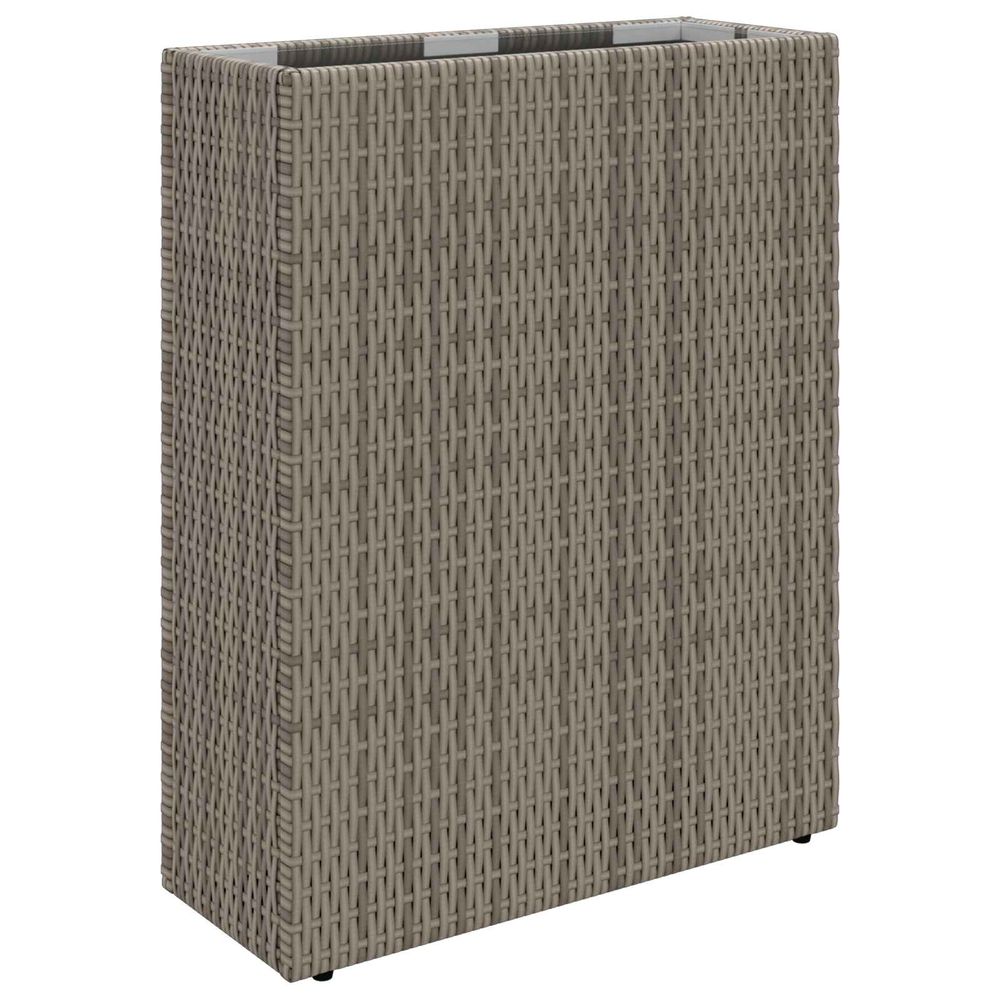 Grand pot gris 55 x 22 x 70 cm polyrotin