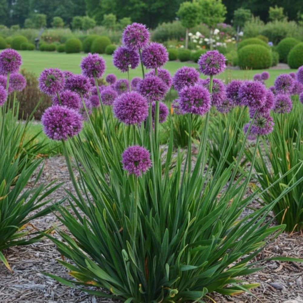 Ail d'ornement lavender bubbles lot de 9 godets