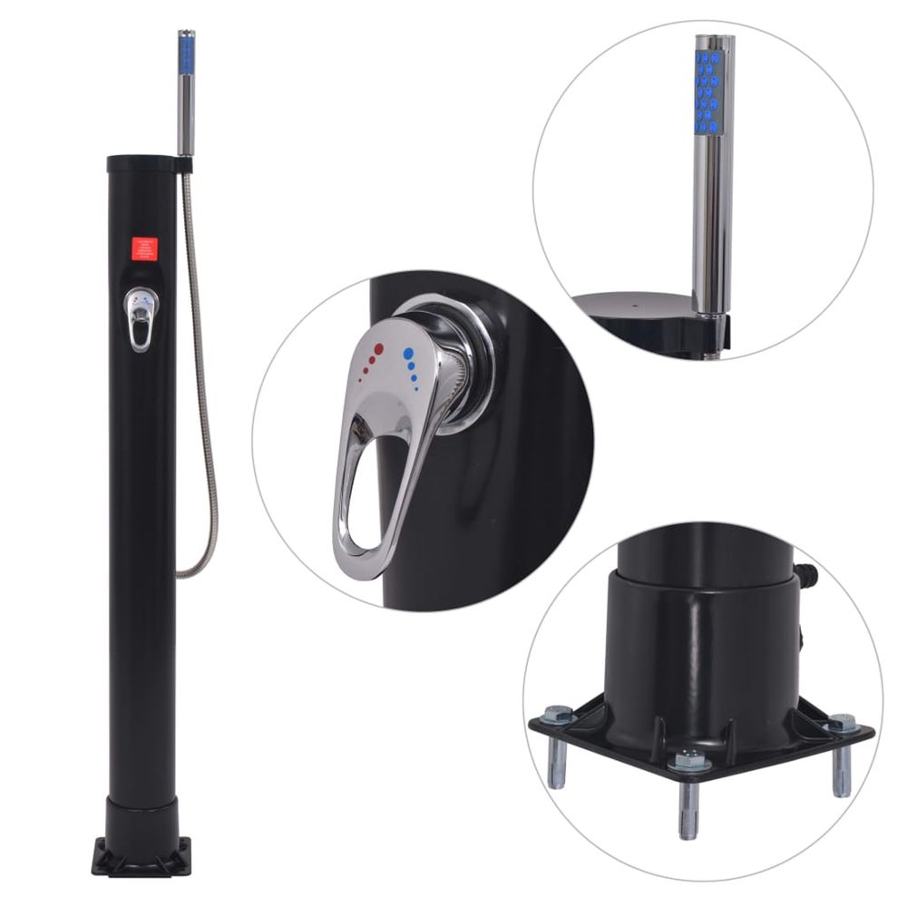 DOUCHE SOLAIRE 8 L PVC ACIER-(867166)