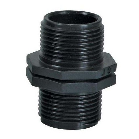 Raccord plastique M/M 3/4 x3/4