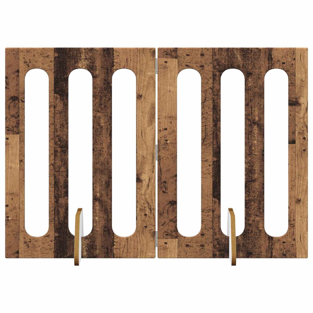 Clôture pliable pour animaux 2 pc bois de chêne